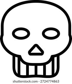 Estilo de ícone de caveira de design de vetor