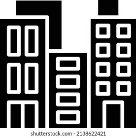 Estilo de icono del vector Design Skyscraper