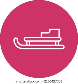 Vector Design Sled Icon Style