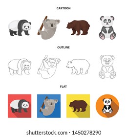 Vector design of sleep and brown icon. Collection of sleep and animal stock vector illustration.