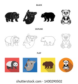 Vector design of sleep and brown symbol. Collection of sleep and animal stock vector illustration.