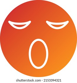 Estilo de icono de Sleepy de diseño de vectores