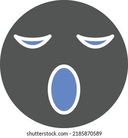 Vector Design Sleepy Icon Style