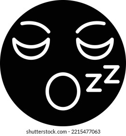 Vector Design Sleepy Icon Style