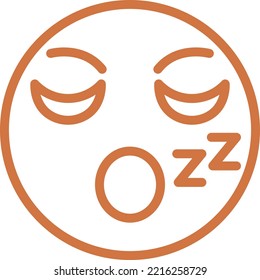 Vector Design Sleepy Icon Style