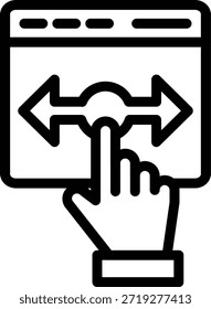 Vector Design Slide Icon Style