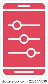 Vector Design Sliders Icon Style