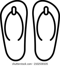 Vector Design Slippers Icon Style