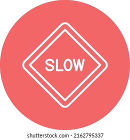 Estilo de icono lento de diseño de vectores
