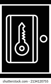 Diseño de vectores Estilo de icono de puerta inteligente