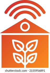 Diseño de vectores Estilo de icono de granja inteligente