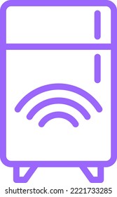 Vector Design Smart Fridge Icon Style