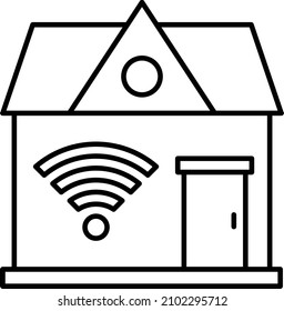 Diseño de vectores Estilo de icono del hogar inteligente