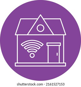 Diseño de vectores Estilo de icono del hogar inteligente