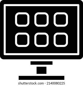 Diseño de vectores Estilo de iconos de tv inteligente