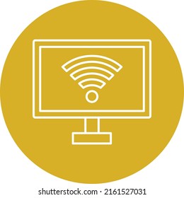 Diseño de vectores Estilo de iconos de tv inteligente