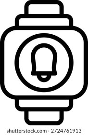 Diseño de Vector Smartwatch Alarm Icon Style