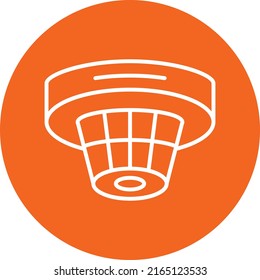 Diseño del vector Estilo del icono Detector de humo