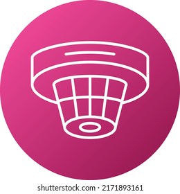 Diseño del vector Estilo del icono Detector de humo