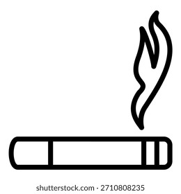 Estilo de icono de fumar de diseño de Vector