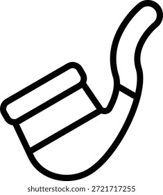 Estilo de icono de pipa de fumar de diseño de Vector