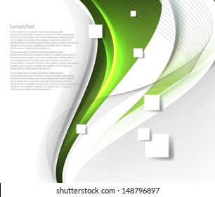 Vector Design Smooth Wave Curve Lines 