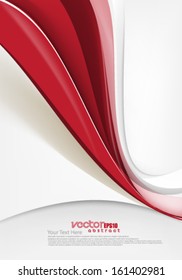 Vector Design Smooth Wave Curve Lines