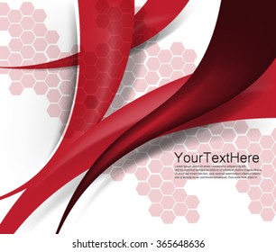 Vector Design Smooth Wave Curve Lines