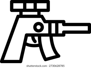 Diseño de Vector Sniper Rifle Icon Style