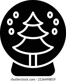 Vector Design Snow Globe Icon Style