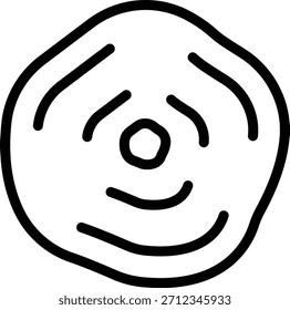 Estilo de icono de bola de nieve de diseño de Vector