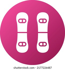 Diseño de vectores Estilo de iconos de la tabla de nieve