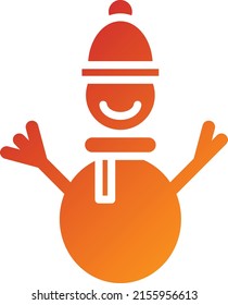 Diseño de vectores Estilo de icono de Snowman