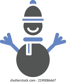 Vector Design Snowman Icon Style