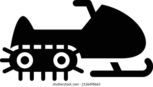Vector Design Snowmobile Icon Style