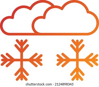 Vector Design Snowstorm Icon Style