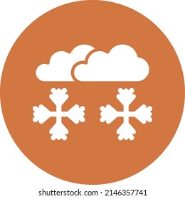 Vector Design Snowstorm Icon Style