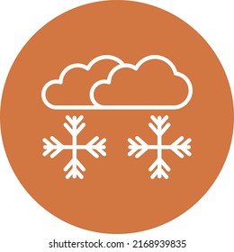 Diseño de vectores Estilo de icono de tormenta de nieve