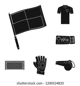 Vector design of soccer and gear icon. Collection of soccer and tournament stock symbol for web.