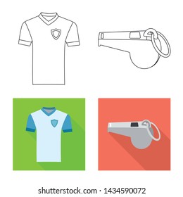 Vector design of soccer and gear logo. Collection of soccer and tournament stock symbol for web.