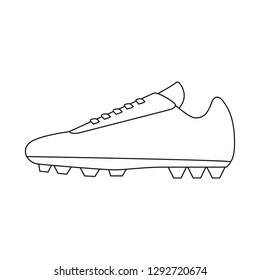 Vector design of soccer and gear symbol. Cleat