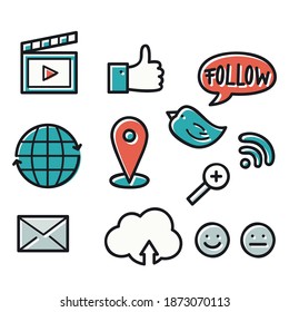 Vector design of social media icon