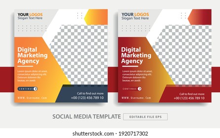 diseño vectorial plantillas de medios sociales