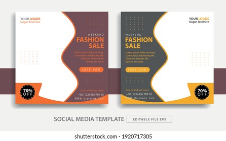 vector design social media post  templates
