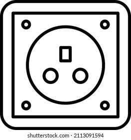 Vector Design Socket Icon Style