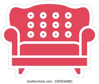 Vector Design Sofa Icon Style
