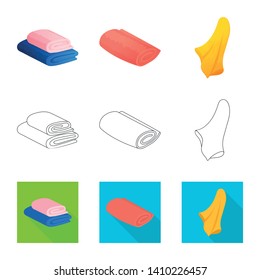 Vector design of soft and clean icon. Collection of soft and household vector icon for stock.