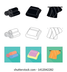 Vector design of soft and clean icon. Set of soft and household vector icon for stock.