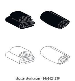 Vector design of soft and clean logo. Collection of soft and household stock symbol for web.