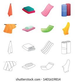 Vector design of soft and clean sign. Collection of soft and household stock vector illustration.